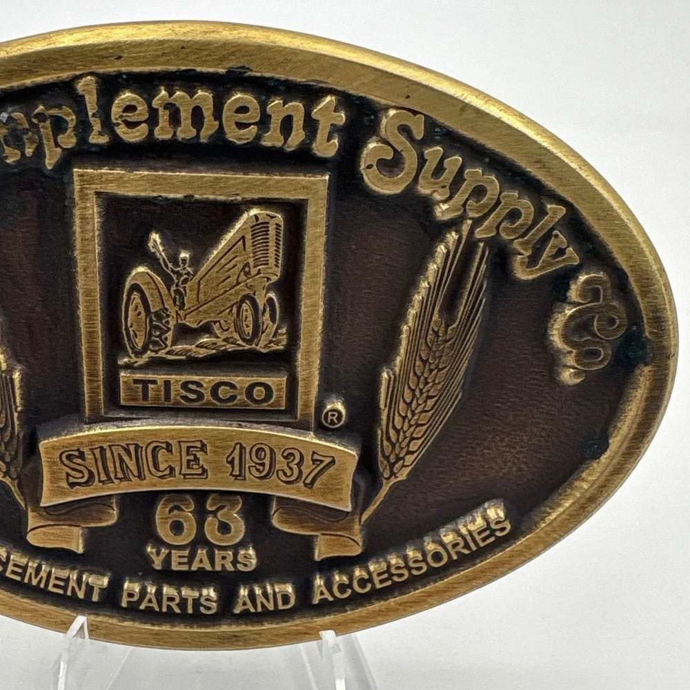 Tisco Tractor Implement Supply Co. Belt Buckle 2000 63 years limited #4142